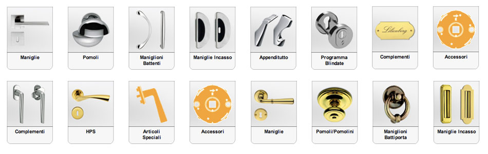 Handles and accessories for doors and windows COLOMBO