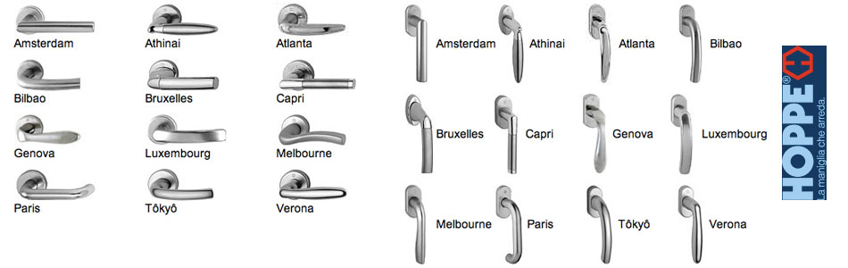 Maniglie e accessori per porte e finestre HOPPE