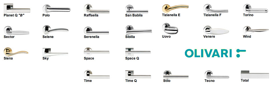Handles and accessories for doors and windows OLIVARI