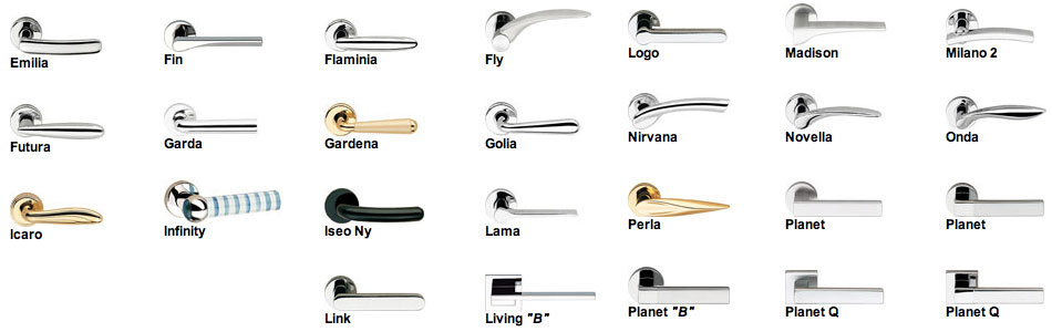 Handles and accessories for doors and windows OLIVARI